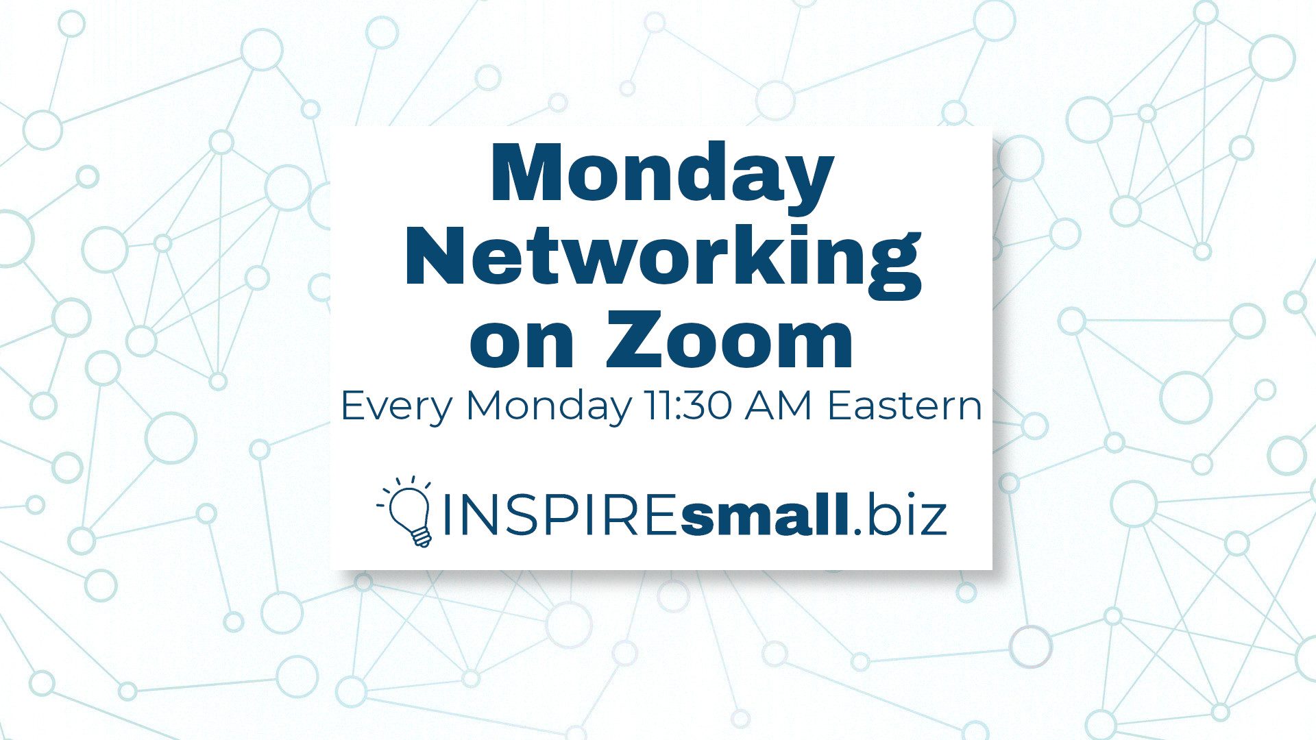 Monday Networking on Zoom – Week of May 22, 2023 Events