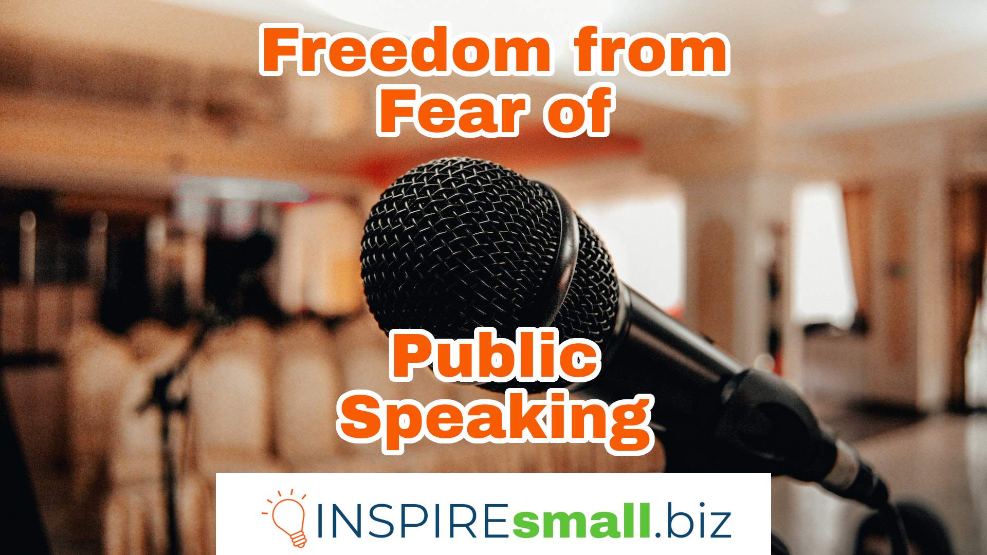 Freedom from Fear of Public Speaking Workshop from INSPIREsmall.biz