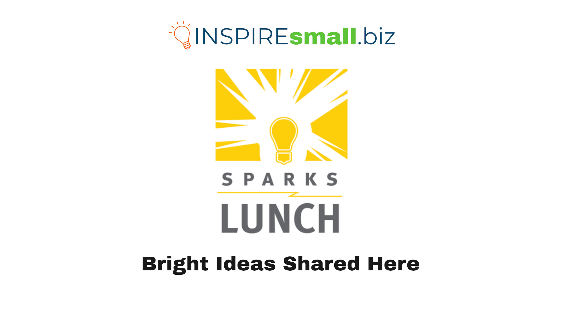 Sparks Lunch on Friday – Week of October 30, 2023 Events